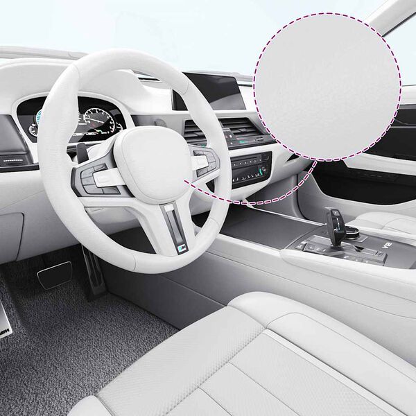 vidaXL Folija za avto 2 kosa mat bela 100x150 cm + 50x150 cm