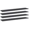 vidaXL Dodatne police za omaro 4 kosi sive 100x20x1,5 cm iverna pl.