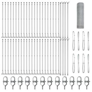 vidaXL Steber ograje. Srebrna