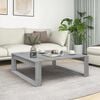 vidaXL Klubska mizica siva sonoma 100x100x35 cm konstruiran les