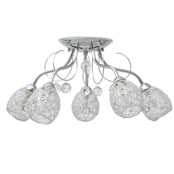 vidaXL Stropna Svetilka za 5 G9 Žarnic 200 W