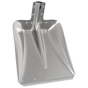 vidaXL Glava lopate srebrna 45 x 38 cm Aluminij