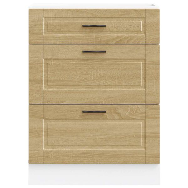 vidaXL Kuhinjska osnovna omarica Porto sonoma hrast inženirski les