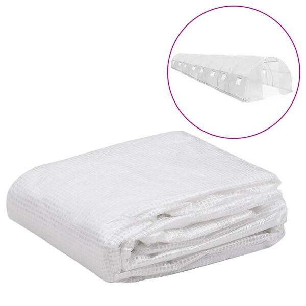 vidaXL Nadomestno pokrivalo za rastlinjak 36 m² 3x12x2 m prozorno