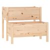 vidaXL Visoka greda 84,5x84x75 cm trdna borovina