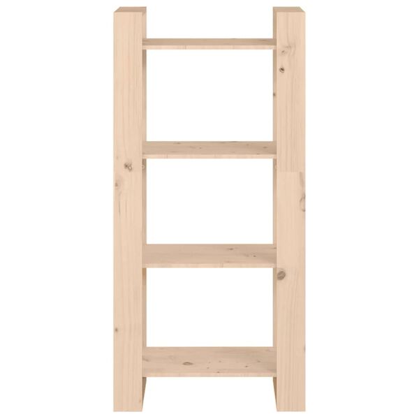 vidaXL Knjižna omara/pregrada 60x35x125 cm trden les