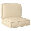 vidaXL Set blazin za palete Oxford tkanina Bež 60 x 60 x 52 cm