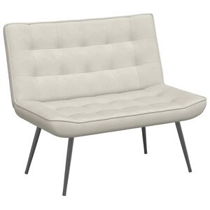 vidaXL klop smetana 110x74x84 cm žamet