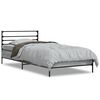 vidaXL Posteljni okvir siva sonoma 75x190 cm inženirski les in kovina
