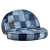 vidaXL Tabure okrogel 100x20 cm jeans večbarven