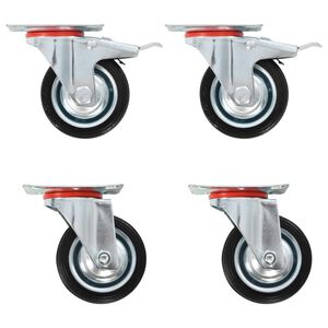 vidaXL Gibljiva kolesa 4 kosi 75 mm