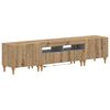 vidaXL 3-delni LED TV omarica Artisan hrast Inženirski les