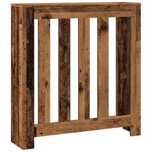 vidaXL Pokrov za radiator starinski les 78x20x82 cm inženirski les