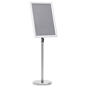 vidaXL A3 stojalo za plakat srebrne barve iz aluminijeve zlitine