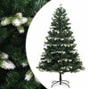 vidaXL Umetna novoletna jelka s snegom 120 cm