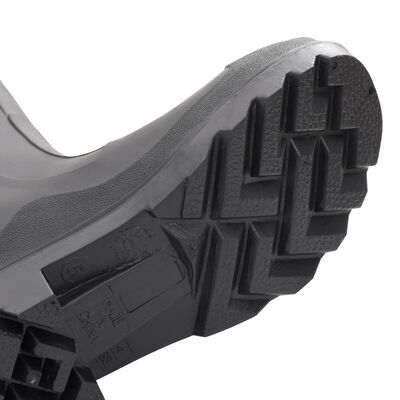 vidaXL Dežni škornji z odstranljivimi nogavicami črni velikost 38 PVC