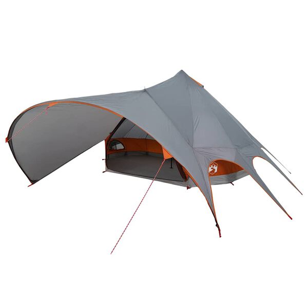 vidaXL Teepee &scaron;otor s streho Siva in oranžna 600 x 600 x 347 cm