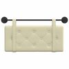 vidaXL Visoki naslon za glavo krema 90 cm Umjetno usnje