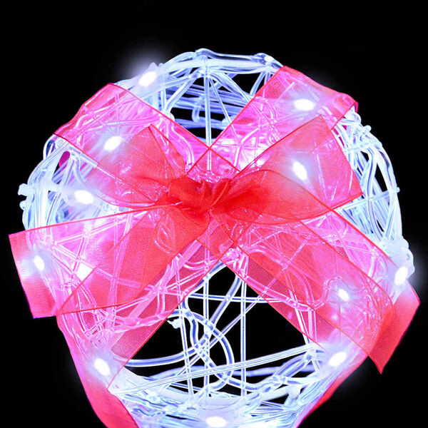 vidaXL Dekoracija Darilne Škatle 3 pcs Hladno bela 20 x 20 x 21 cm