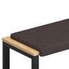 vidaXL Blazina za klop Blago Temno rjava Globina 35 cm