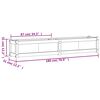 vidaXL Vrtno cvetlično korito 180x31x31 cm trden les douglas