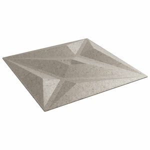 vidaXL Stenske plo&scaron;če 12 kos 50 x 50 cm Zvezda Betonski XPS Pena