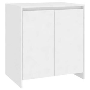 vidaXL Komoda bela 70x41x75 cm inženirski les