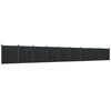vidaXL Ograjni panel siv 1564x186 cm WPC