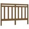 vidaXL Posteljno vzglavje medeno rjavo 126x4x100 cm trdna borovina