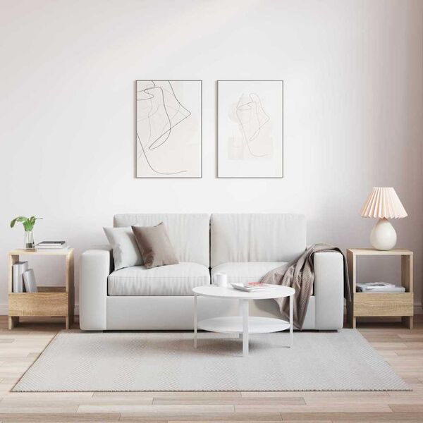 vidaXL Regal za revije 2 pcs Sonoma hrast 35 x 30 x 45 cm