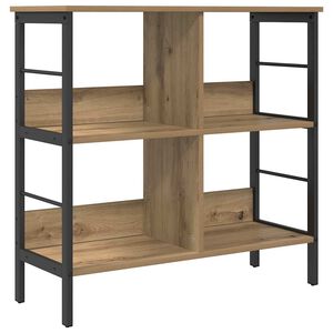 vidaXL Knjižna polica 4 nivojev 82 x 32 x 79 cm Inženirski les