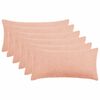 vidaXL Prevleka za blazino 6 kos HEERLEN Roza 40 x 80 cm Boucl&eacute;