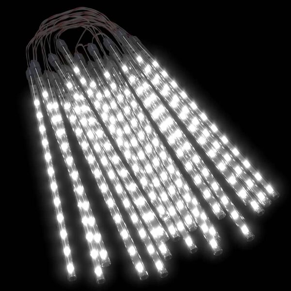 vidaXL Lučke utrinki 20 kosov 30 cm hladno bele 480 LED lučk