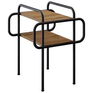 vidaXL Klubska miza Artisan hrast 40 x 40 x 51 cm Inženirski les