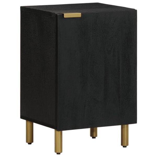 vidaXL Kopalni&scaron;ka omarica črna 38x33x58 cm iz umetnega lesa