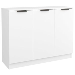 vidaXL Komoda bela 90,5x30x70 cm konstruiran les