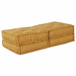 vidaXL Modularna sedežna enota 2 kos Blago Rumena 140 x 70 x 36 cm
