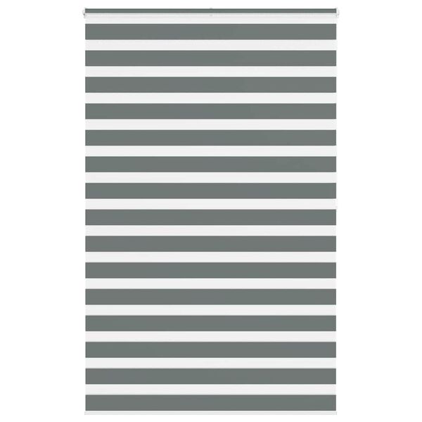 vidaXL Zebra senčilo temno sivo 150x200 cm tkanina &scaron;irina 145,9 cm