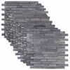 vidaXL Mozaik plo&scaron;čice Siva 30 x 30 cm Marmor