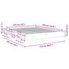 vidaXL posteljni okvir brez vzmetnice 135x190 cm masivni les hrast