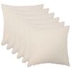 vidaXL Prevleka za blazino 6 kos HEERLEN Krem 30 x 30 cm Boucl&eacute;