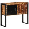 vidaXL Konzolna omarica večbarvna 90x35x75 cm trden predelan les