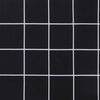 vidaXL Blazina za vrtno klop 2 kosa črn karo vzorec 120x50x7 cm blago