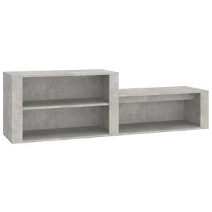 vidaXL Omarica za čevlje betonsko siva 150x35x45 cm inženirski les