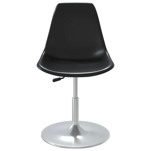 vidaXL Vrtljivi jedilni stoli 4 kosi črni PP