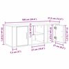 vidaXL TV omarica Umetni hrast 100 x 31,5 x 35 cm Konstruiran les