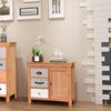 vidaXL Komoda 65x35x60 cm trden les evkaliptus