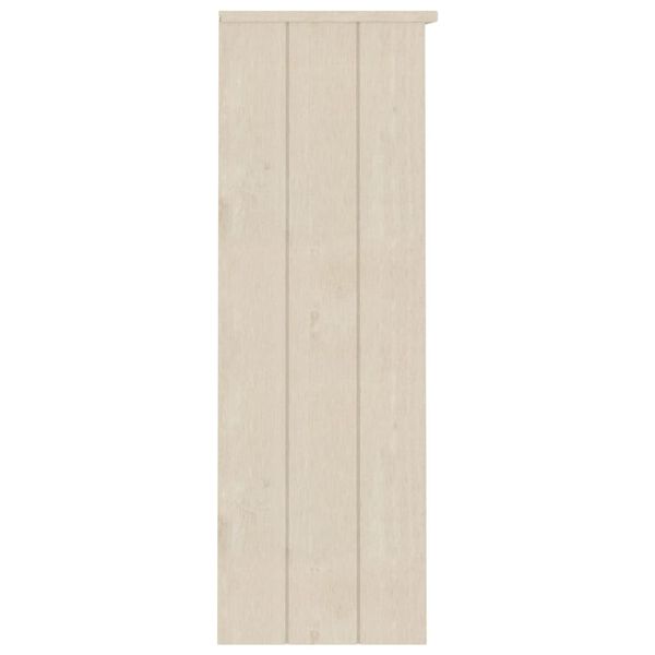 vidaXL Zgornja omarica HAMAR medeno rjava 85x35x100 cm trdna borovina