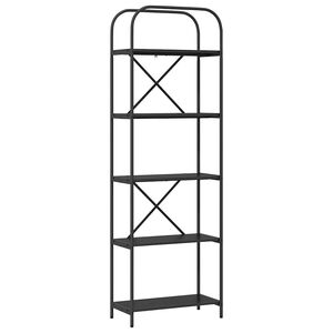 vidaXL Knjižna polica 5 nivojev 60 x 30 x 183 cm Inženirski les