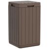 vidaXL Zunanji ko&scaron; za smeti rjav 38x38x65 cm PP